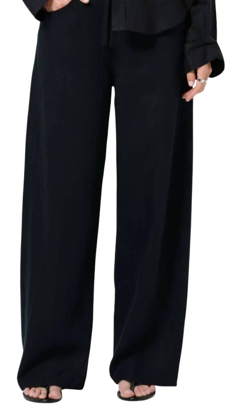 NEW CITIZENS OF HUMANITY brynn drawstring trouser in black